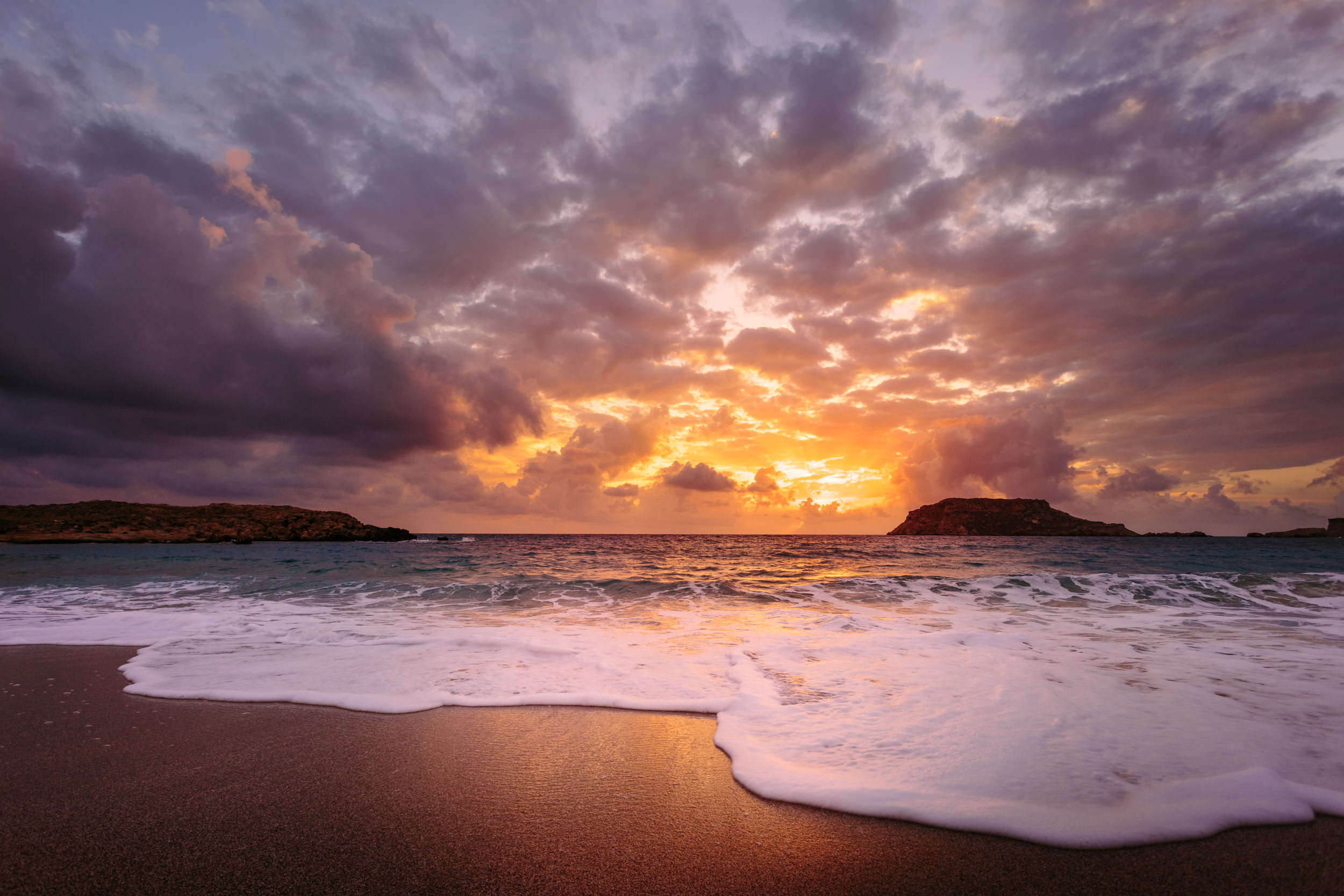 Sonnenuntergang in Lefkos