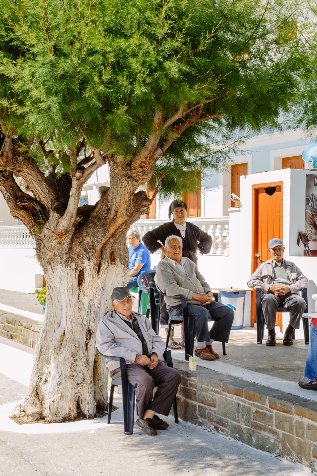 Typisch griechisches Kaffeehaus in Diafani