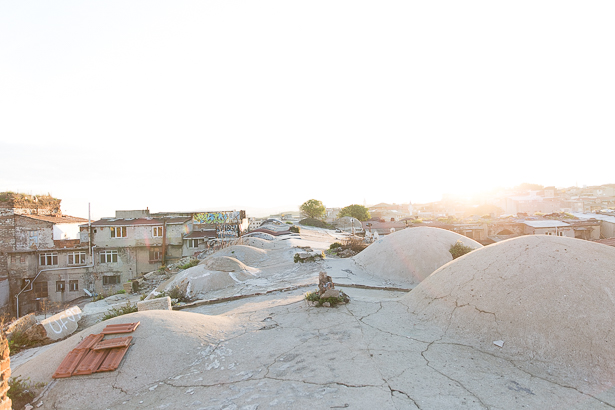 Das Dach von Büyük Valide Han Istanbul