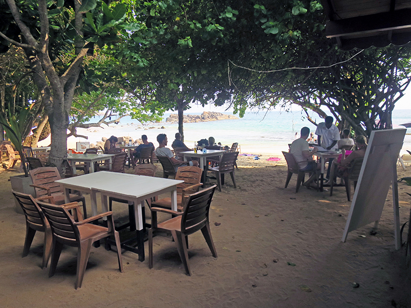 Eine lässige Beachbar im Süden in Marissa.