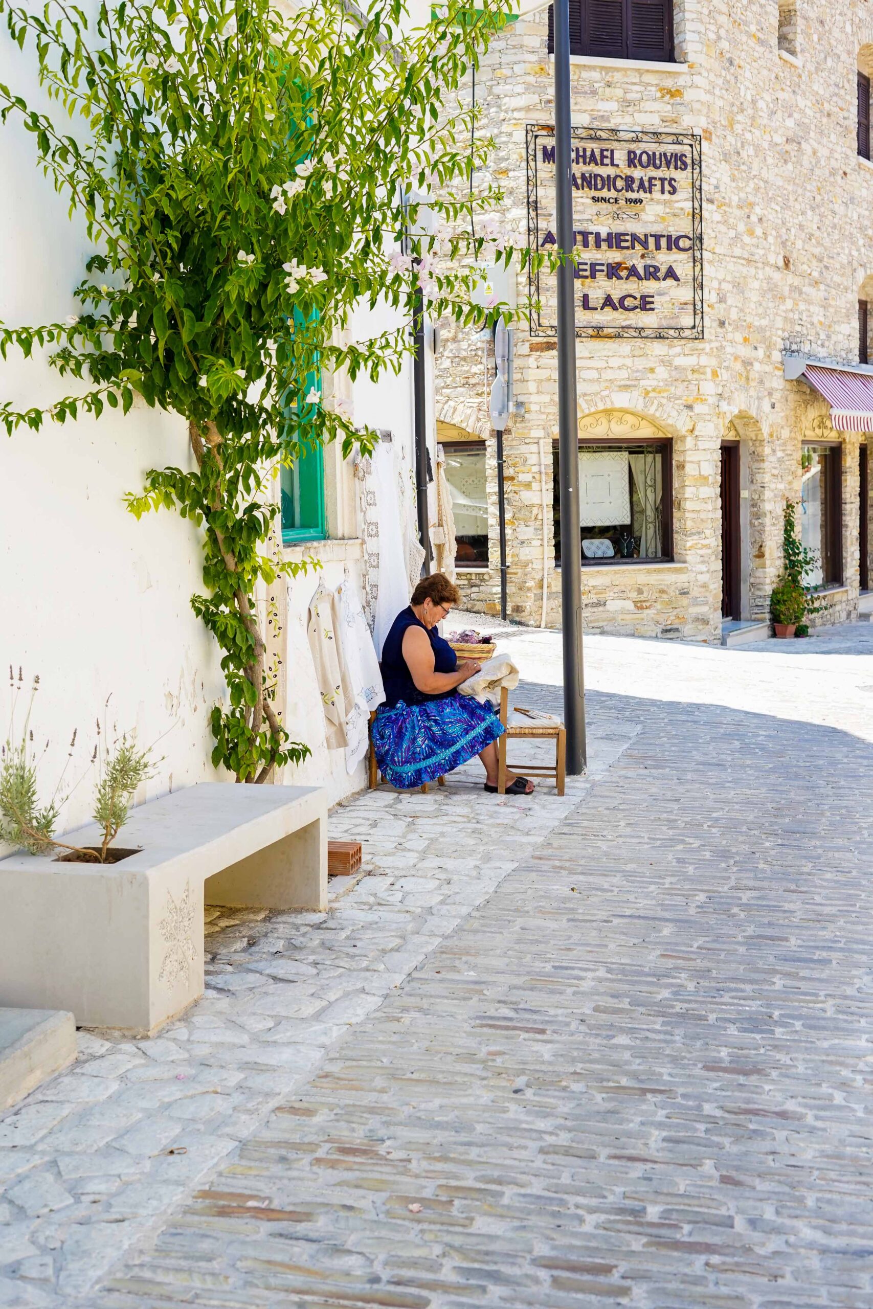 Zypern Lefkara Herstellung Spitze