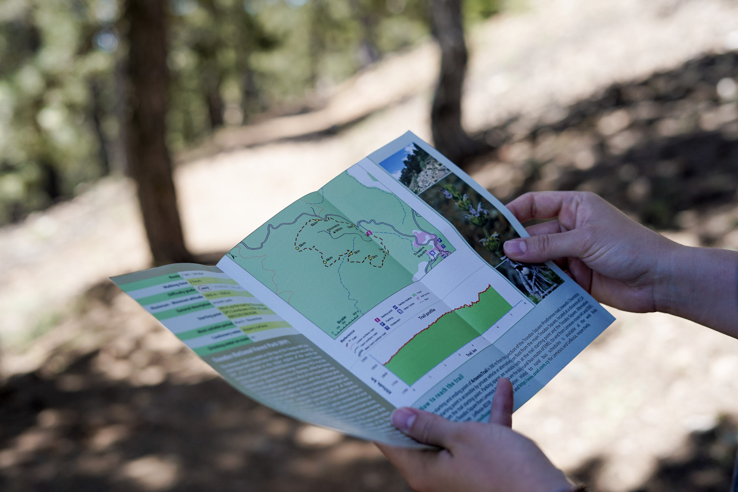 Zypern - Troodos Gebirge Karte