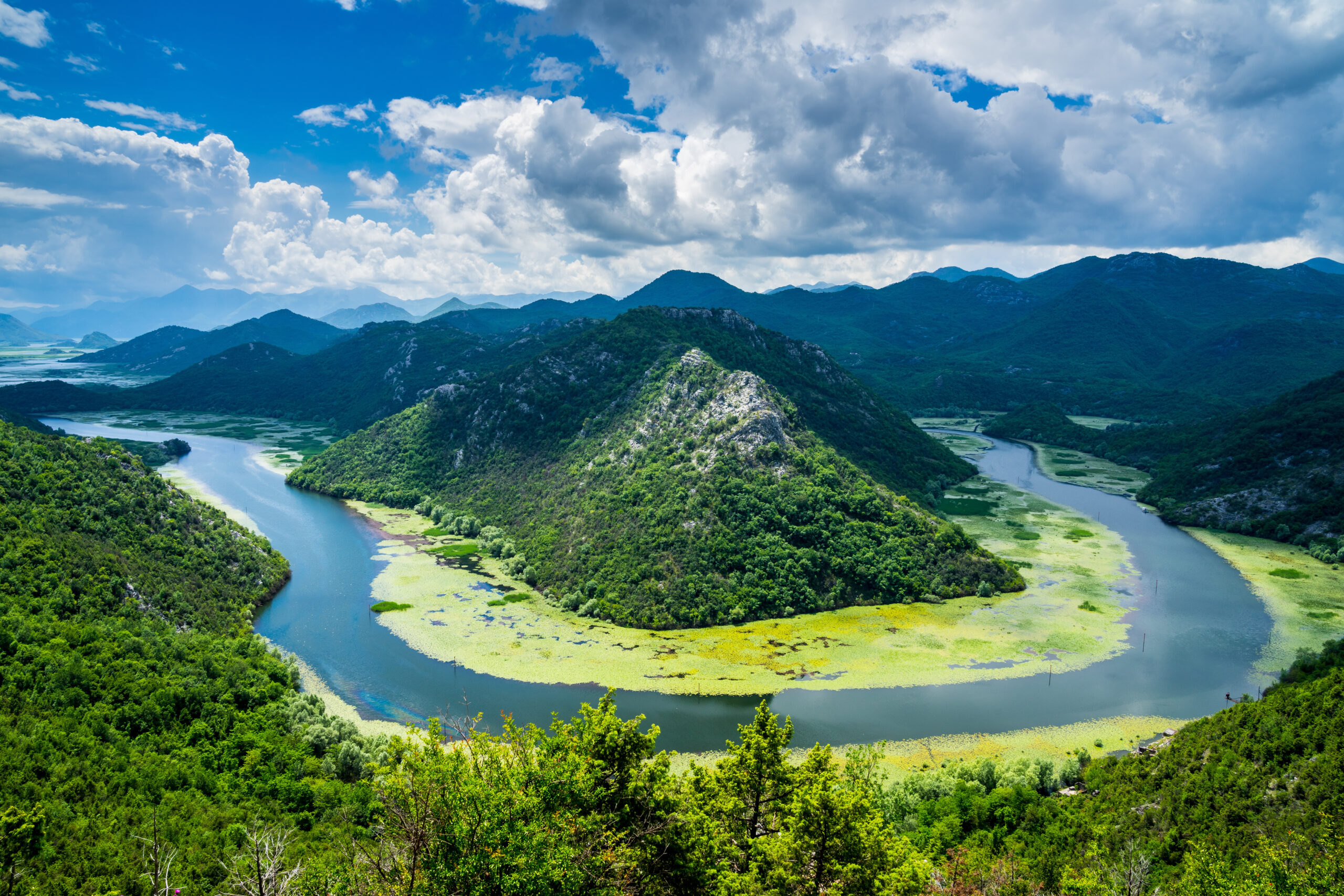 Panoramablick, Skadar See Nationalpark