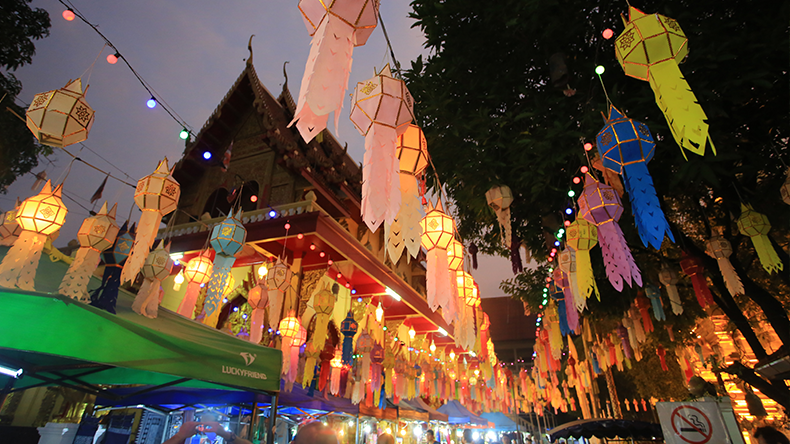 Nachtmarkt in Chiang Mai, Thailand