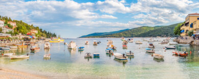 Hafen von Rabac, Kroatien